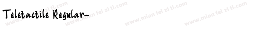 Teletactile Regular字体转换